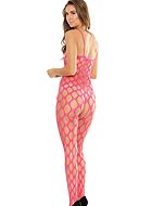 Bodystocking, thick fishnet, open crotch